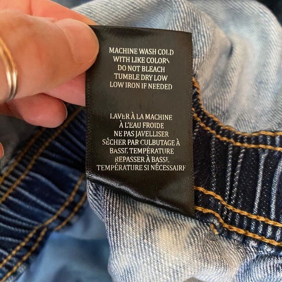 Blank NYC Time Zone Blue Washed Denim Short Sleeve Cotton Casual Romper Size S - Picture 10 of 12